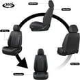 thumbnail image 5 of Florich Car Seat Covers Full Set, Luxury Design Front and Rear Seat Protectors, Universal Auto Interior Accessories Fit for Most Cars, Black, 5 of 9