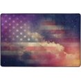 thumbnail image 3 of FREEAM 4th of July Non Slip Area Rug for Living Dinning Room Bedroom Kitchen, 2' x 3'(24 x 36 Inch / 60 x 90 cm), Galaxy American Flag Nursery Rug Floor Carpet, 3 of 6