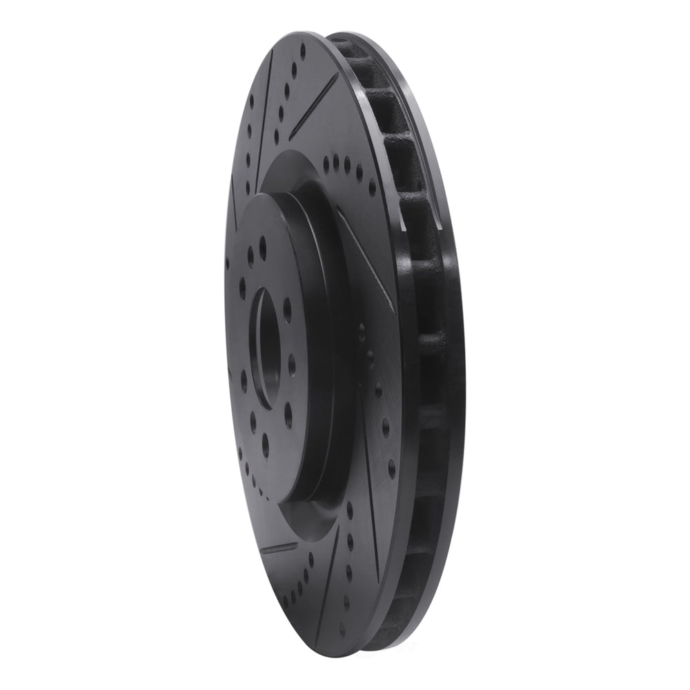 Dynamic Friction Company 633-46015L DFC Brake Rotor - Drilled And Slotted - Black