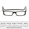 thumbnail image 3 of GJX 2026 New Reading Glasses Hanging Folding Magnetic Front Click Connect Neck Readers Lightweight Eyeglasses for Men and Women for Reading,Office,Travel,Home,Commute 1.50, 3 of 4