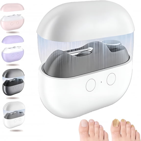 EXLEAF Electric Nail Clippers for Seniors, 3 in 1 Automatic Toenail Clipper with LED Light, Smart Trimmer for Thick Nails