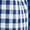 Blue, variant on Vivianyn HD Women's Gingham Plaid Shorts, Elastic Waist Button Casual Loose Fit Knee Length Bottoms,Orange,Size S-XXXL