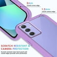 thumbnail image 4 of Case for Samsung Galaxy A54 5G for Women Men, Shockproof Samsung A54 5G Case Clear Phone Case Support Wireless Charging Protective Cases (Purple), 4 of 7