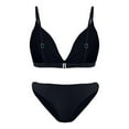 thumbnail image 6 of Two Piece Swimsuits for Women Large Split Swimsuit Fashion Slim Swimsuit Set Swim Top with Shorts, 6 of 7
