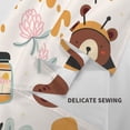 thumbnail image 6 of Xecao Cute Bee Honey Jar Hive Bear patten Tapestry 60x51 Inches Wall Hanging Poster Tapestry for Living Room Bedroom Home Decor, 6 of 6