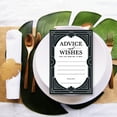 thumbnail image 3 of Koyal Wholesale Art Deco Wedding Advice & Well Wishes Guest Book Cards for Bride and Groom, 56 Pack, 3 of 5