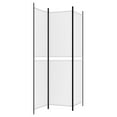 thumbnail image 3 of vidaXL 3-Panel Room Divider White 150x200 cm Fabric, 3 of 5