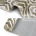 thumbnail image 4 of CAROMIO Area Rug 9 x 12 Extra Large Washable Rug Non Slip Moroccan Rug Morden Soft Rug for Living Room Geometric Carpet, Pale Brown, 4 of 5