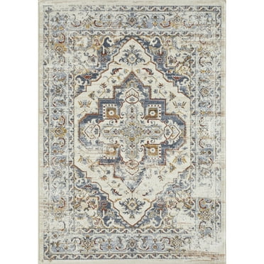 Loomaknoti Alsbrooke Bartleigh 5' x 7' Oriental Indoor Area Rug , Cream/Beige