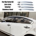 thumbnail image 1 of 8 pour Kia Forte K3 2014-2018 Acier Chromé Poignée Extérieure Couvre-Moulement, 1 of 4