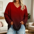 thumbnail image 7 of Bixock Plus Size Women Maternity Tops Long Sleeve Shirts V Neck Loose Casual Pregnant Blouse Soft Comfortable Daily Wear Maternity Clothings, 7 of 7