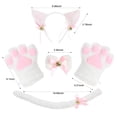 thumbnail image 3 of Conjunto De Cosplay De Gato Con Orejas De Cola De Gatito Dibujos Animados Ropa De Juego De Rol Cómoda Suministros De Fiesta Para Halloween Navidad N.° 3 Inevent AP007716-03, 3 of 6