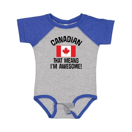 

Inktastic Canada Flag Awesome Canadian Gift Baby Boy or Baby Girl Bodysuit