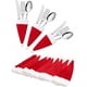 thumbnail image 1 of Xiao Hua 10 soportes para cubiertos con forma de gorro de Papá Noel, mini gorro de Papá Noel, funda para botellas, bolsa de almacenamiento para vajilla, para decoración de mesas de fiesta y cenas., 1 of 5