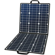 TYAQYF 50W 18V Portable Solar Panel, Foldable Solar Charger with 5V USB 18V DC Output Compatible with Portable Generator, Smartphones, Tablets and More