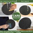 thumbnail image 7 of Burger Press, 7" Round Heavy-Duty Cast Iron Smash Bacon Press Meat Steak with Wood Handle for Griddle, Sandwich, Nonstick Pan, 7 of 7