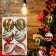 thumbnail image 5 of Sahpxhe 6 Pcs Painted Matte Christmas Balls Christmas Tree Ornaments, Exquisite Christmas Ball Pendants for Christmas Decorations 2.36 Inch Multicolor, 5 of 8