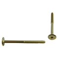 thumbnail image 1 of 2 Pack 1/4" x 3-1/4" Brass Plated Connector Bolts, 1 of 2
