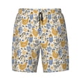 thumbnail image 4 of Lsque Mens Swim Trunks Funny Chicken Pattern - Bathing Suit Compression Liner - Beach Swim Shorts Swimwear - (S-3XL) - Stretch Quick Dry -X-Large, 4 of 9