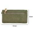 thumbnail image 2 of Women Vegan Leather Wallet Long Bifold Clutch Wallet for Women with Zipper Coin Pocket Purse, 2 of 6