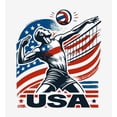 thumbnail image 4 of USA Volleyball Adult White Long Sleeve Hoodie-Medium, 4 of 4