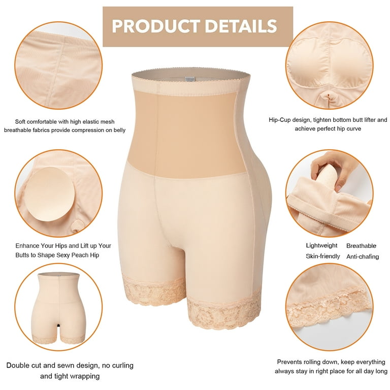 Babibeauty Women's Shapewear High Waist Tummy Control Fajas Colombianas  Girdle Slim Body Shaper Panties 