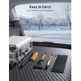 thumbnail image 6 of 27" Snow Brush and Ice Scrapers for Car Windshield, Detachable Snow Scrapers with Ergonomic Foam Grip for Cars, Trucks, SUVs (Heavy Duty ABS, PVC Brush, Orange), 6 of 7