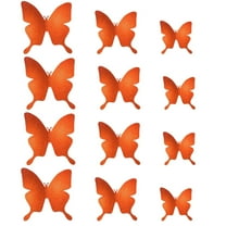 BNNG 3D Butterfly Wall Decor - 12 Pcs, 3 Sizes, Gold Butterfly Decorations for Party Decorations Locker Decor Refrigerator Decal, Reusable, Removable Stickers