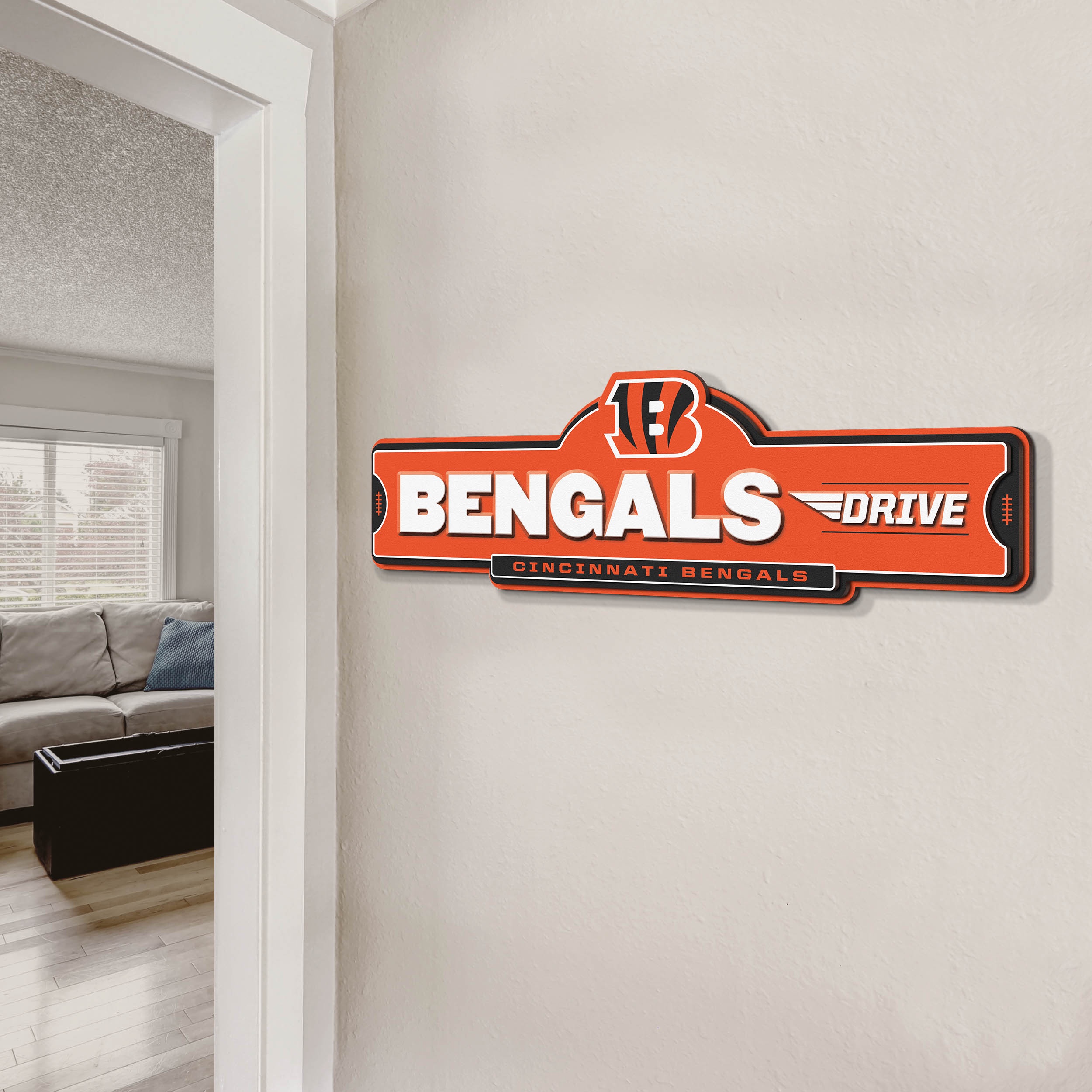 YouTheFan NFL Cincinnati Bengals Street Sign