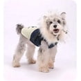 thumbnail image 4 of Winter Fleece Warm Pet Coat Soft Dog Hooded Jacket with Zipper Reflective Harness for Shiba Inu Schnauzer Poodle(Brown, M), 4 of 6
