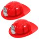 thumbnail image 2 of FELTECHELECTR 2 piezas de sombrero de bombero para niños, casco de bombero para cosplay, accesorio de disfraz de bombero, sombrero de plástico de bombero., 2 of 4