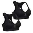 thumbnail image 4 of Brassier Deportivo Marel para Mujer, Seamless Negro Talla 34B, 2 Piezas, 4 of 4