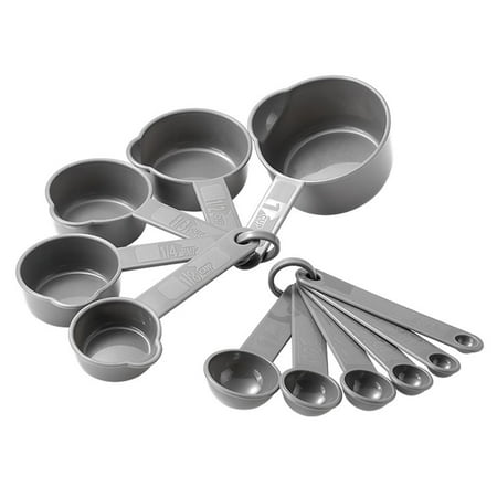 

YEUHTLL 11 Pieces Measuring Spoons Cups Kitchenware Measuring Spoons Utensil Plastic Material Perfect for Liquid Dry Ingredients