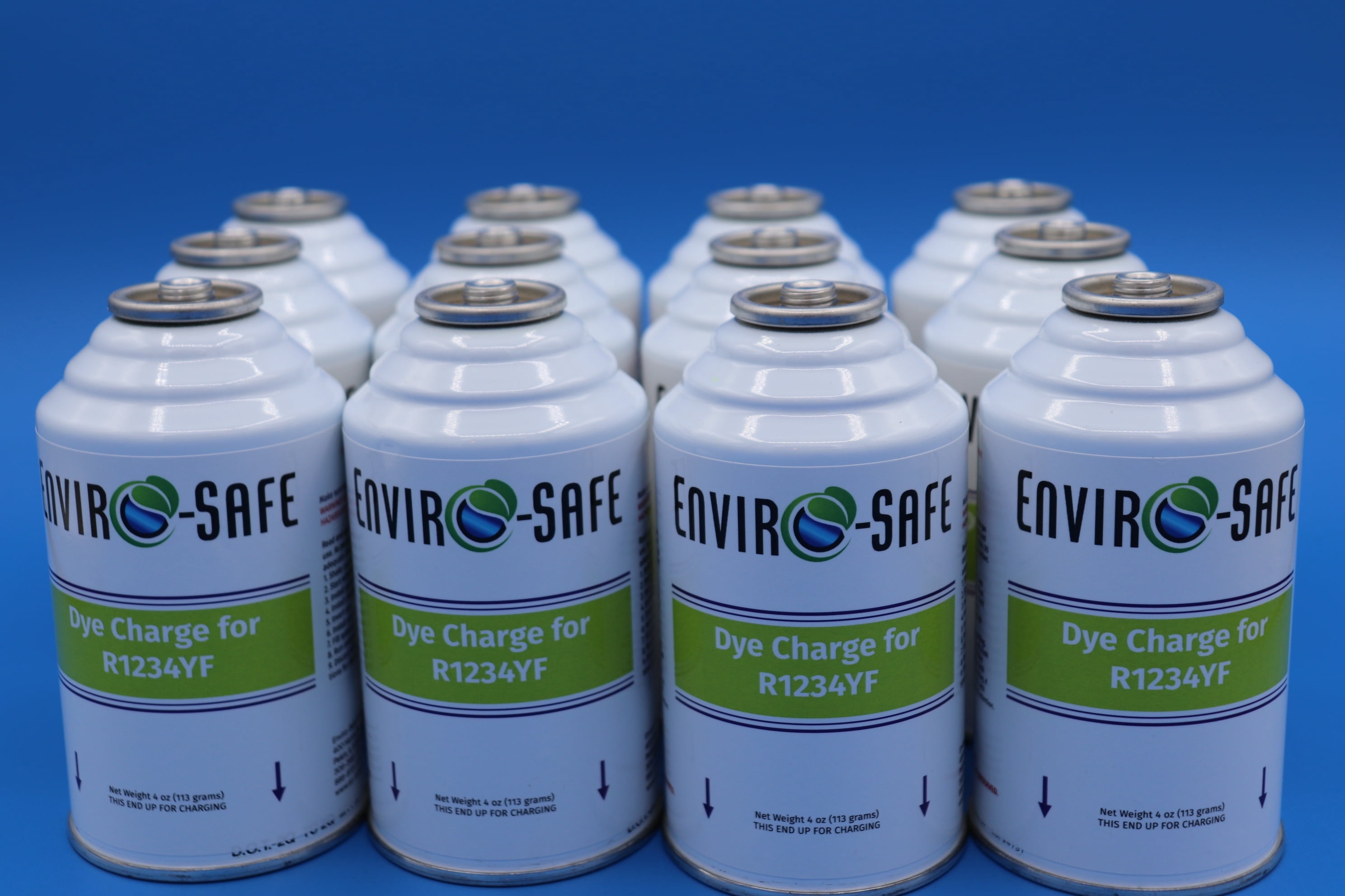 Genuine 8oz R1234YF Refrigerant (3 Freon Cans) & HD Brass Can Tap