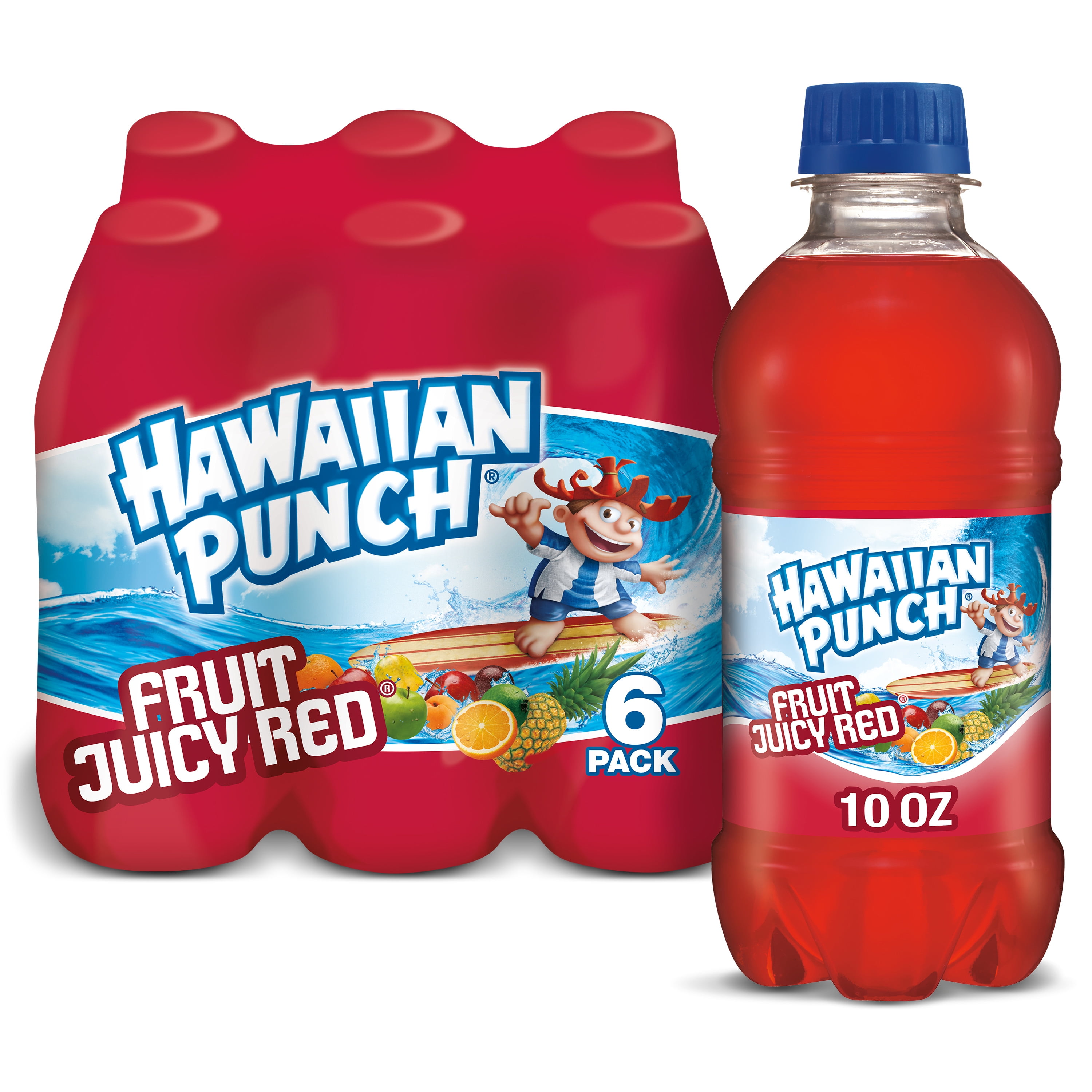 Hawaiian Punch Fruit Juicy Red Fruit Punch Juice Drink 10 Fl Oz 