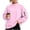 Pink, variant on Kezqiaxn Womens Crewneck Sweatshirt Fashion Long Sleeve Fall Casual Pullover Tops with Pockets Sweatshirts for Women