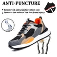 thumbnail image 5 of AUXDIQ Safety Trainers Men Women Steel Toe Cap Work Shoes Comfy Construction Industrial Sneakers, 5 of 6