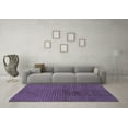 thumbnail image 3 of Ahgly Company Machine Washable Indoor Square Abstract Blue Modern Area Rugs, 5' Square, 3 of 4