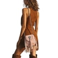 thumbnail image 3 of CAIXIA Antitheft Crossbody Bags For Women Boho Soft Studded Fringe Crossbody Phone Messenger Purse, Casual Daily Shoulder Sling Bag, 3 of 7