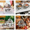 thumbnail image 2 of Ktaxon Roll Top Chafing Dish for Buffet, 6 Quart Stainless Steel Buffet Set with Visible Window, Chafers and Warmers Sets for Party, Catering, Wedding, Banquet, Graduation, 2 of 8