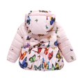 thumbnail image 2 of Infant Baby Winter Warm Jacket Coat Toddler Cotton Butterfly Outwear 0-24M, 2 of 3