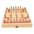 thumbnail image 1 of Estrategia Tradicional De Madera Plegable Sunnimix Ajedrez Chino Juego de Habilidad Tablero de piezas de ajedrez, 1 of 8