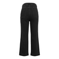 thumbnail image 5 of Wide Leg Jeans Woman 2026 Trendy Washed Blue Flared Bootcut Denim Pants with Pockets Palazzo Jeans Streetwear, 5 of 7