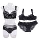 thumbnail image 5 of Conjunto De Sujetador De Encaje Ropa Interior De Encaje De Mujer Conjunto De Ropa Interior De Mujer ANGGREK Negro 75B, 5 of 8