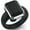 Black & Silver, variant on NEW! Rinfit Silicone Wedding Ring for Women - Soft Rubber Wedding Band Replacement - Oversized Diamond Emerald Metal Framed Collection