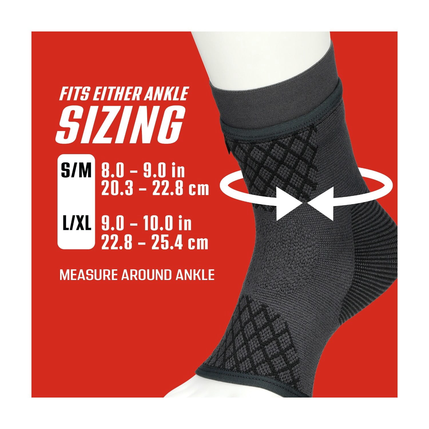 ACE Brand Flex Comfort Compression Ankle Sleeve, S/M, 1 Support
