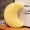 Yellow-45cm, variant on LHNFT Moon Pillow, Moon Shaped Pillow with Soft Faux Fur for Couch Bed Sofa, Cute Half Moon Pillows with Room Decor for Bedroom Living Room