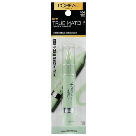 L'Oreal Paris True Match Super Blendable Color Correcting Concealer Green Cool, 0.1 (Best Drugstore Green Concealer)