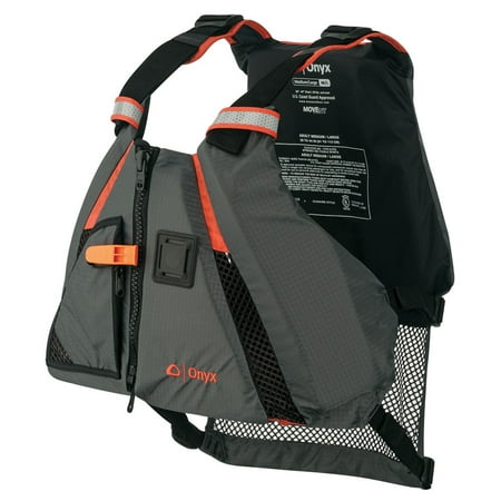 UPC: 0043311040419 | Onyx 122200-200-040-14 MoveVent Dynamic Vest – Medium/Large (36 -44  Chest)  Orange/Gray