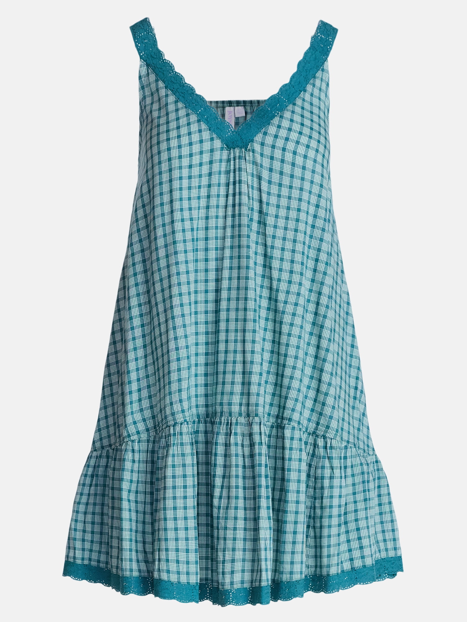 Joyspun Women’s V-Neck Woven Sleep Chemise, Sizes XS-3X